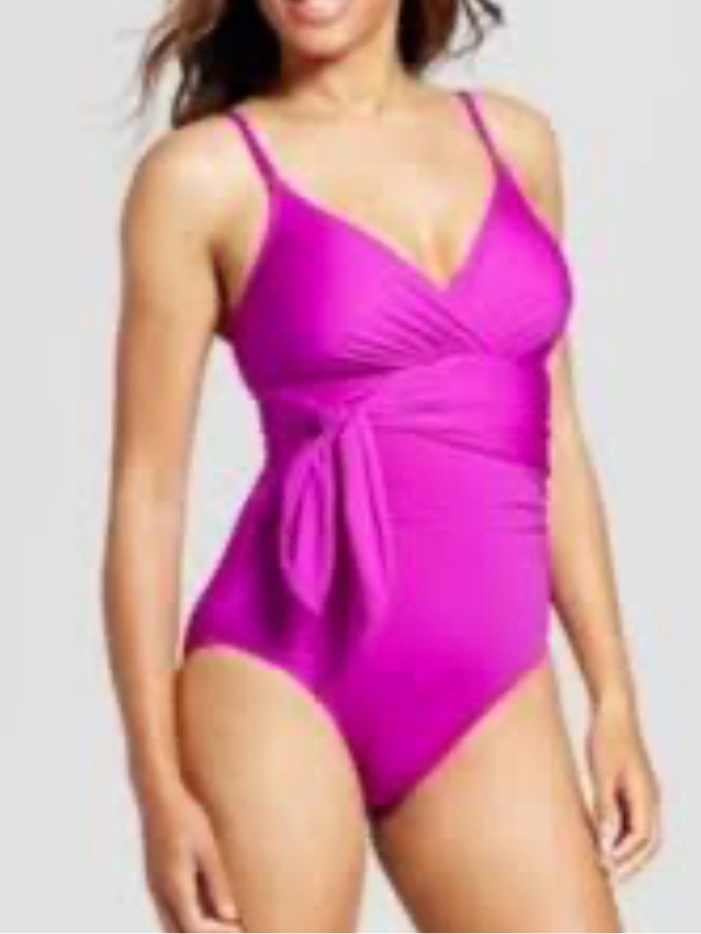 Merona Women’s swimsuit one piece Magenta XS NEW